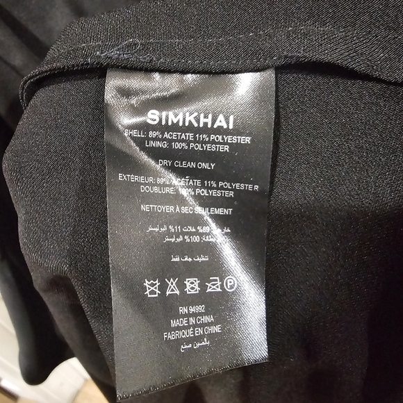 SIMKHAI Talita draped wrap-effect satin midi dress - Picture 7 of 8